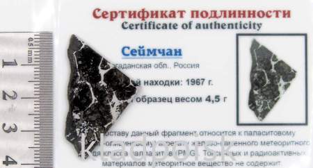 Спил метеорита Сеймчан арт 8 Спил метеорита Сеймчан арт 8