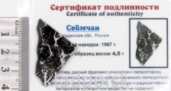 Спил метеорита Сеймчан арт 8