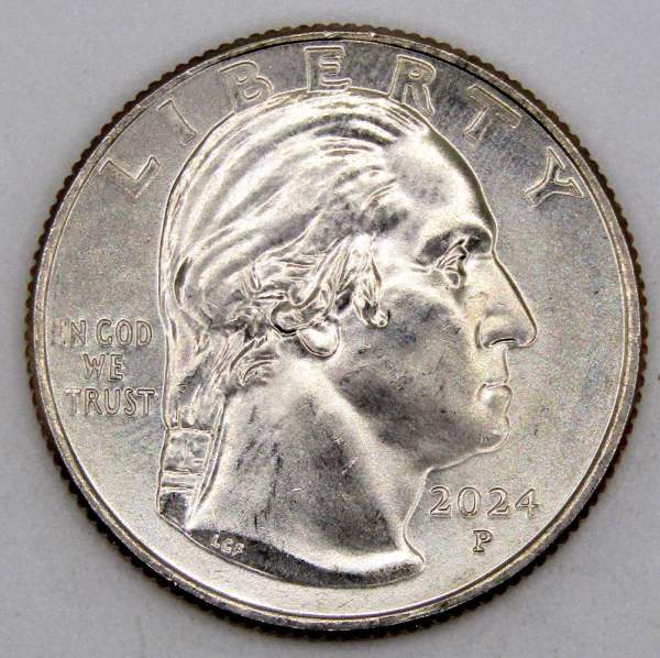 Монета 25 центов США Писательница Зиткала-Ша из серии «Американские женщины» (2024) P