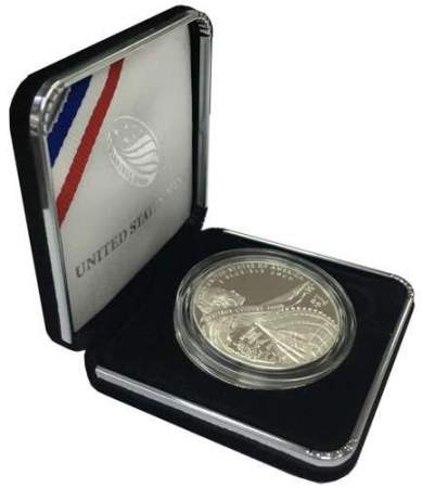 Монета 1 доллар США 2016 года 100 лет со дня создания Службы национальных парков, Серебро 900 пр.