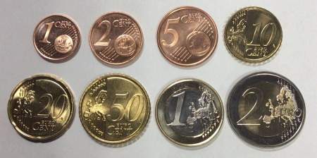 Годовой набор монет Евро Кипр 2008