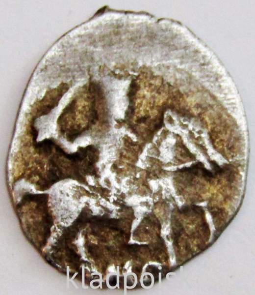 Денга серебро Фёдор Иванович (чешуя), 1584-1598 гг., НС, арт 2 Денга серебро Фёдор Иванович (чешуя), 1584-1598 гг., НС, арт 2