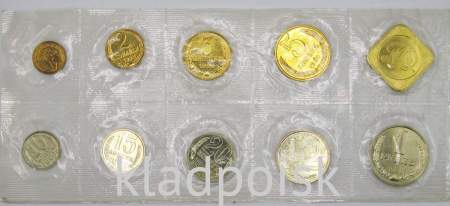 Набор регулярных монет СССР 1990 года с жетоном московского монетного двора