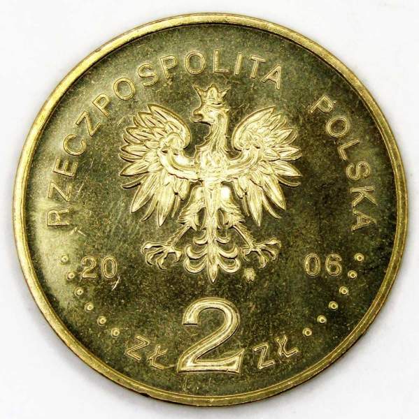 Монета 2 злотых 2006 года Польша, 500-летие провозглашения статута Яна Лаского