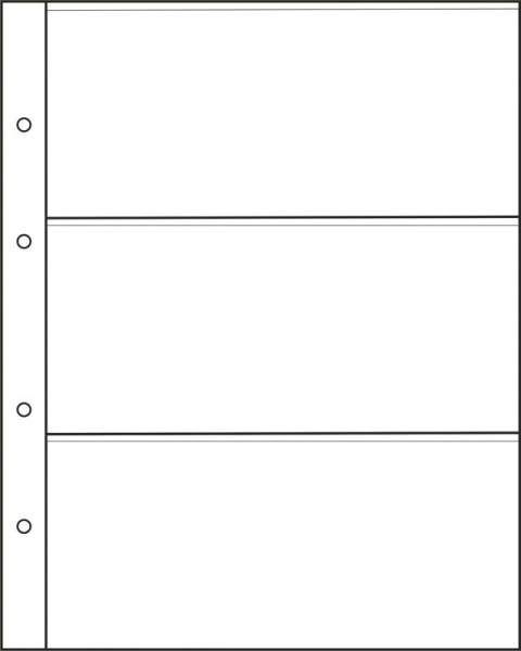 Лист для бон на 3 банкноты Лист для бон на 3 банкноты