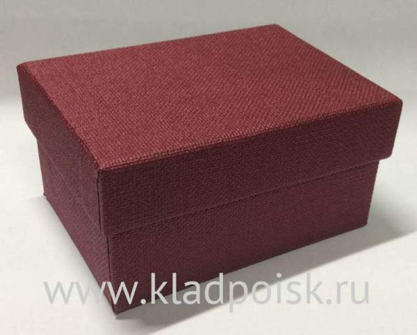 Коробка подарочная с наполнителем бордовая