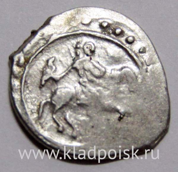 Денга Василий II Васильевич «Тёмный», серебро, Сокольник/подражание арабской надписи, арт 2