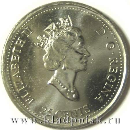 Монета  25 центов Канада, Миллениум 2000 - Гармония
