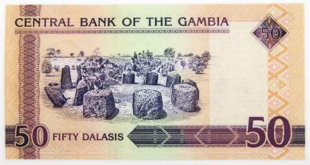 Банкнота 50 даласи 2018 года Гамбия