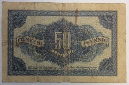Банкнота 50 пфеннигов 1948 года ФРГ
