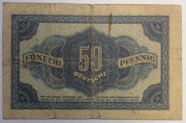 Банкнота 50 пфеннигов 1948 года ФРГ