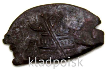 Копейка медь Алексей Михайлович (чешуя), 1655-1663 гг. Медный бунт, Москва, Старый двор, арт 19