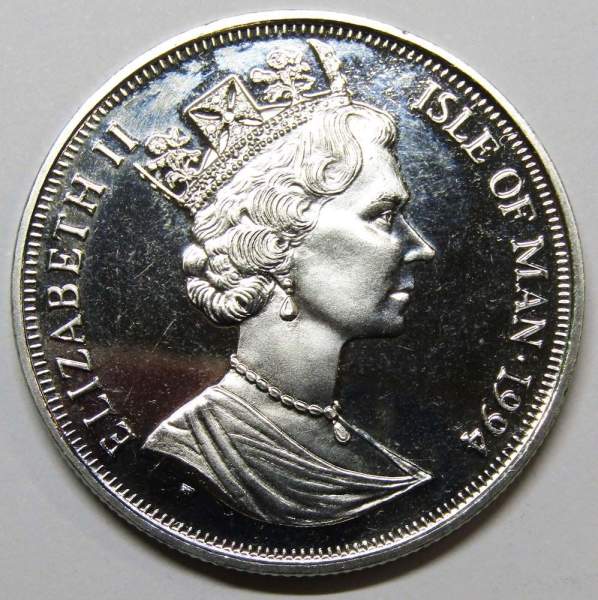 Монета 1 крона Остров Мэн, 1994, Японский бобтейл