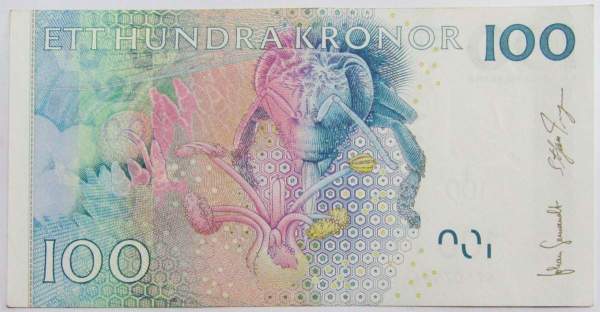 Банкнота 100 крон 2006 года Швеция